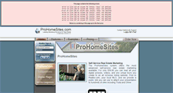 Desktop Screenshot of prohomesites.com