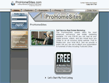 Tablet Screenshot of prohomesites.com